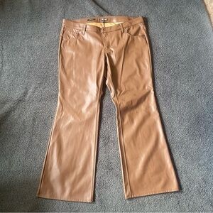 Faux leather pants